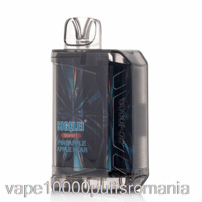 Vape Romania Sigelei Smart Ac10000 0% Zero Nicotină De Unică Folosință Ananas Măr Pere